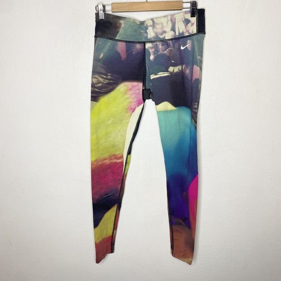 Nike Forever Run Multicolor Tights Running Women’s Medium‎ *Flaw - Picture 1 of 16